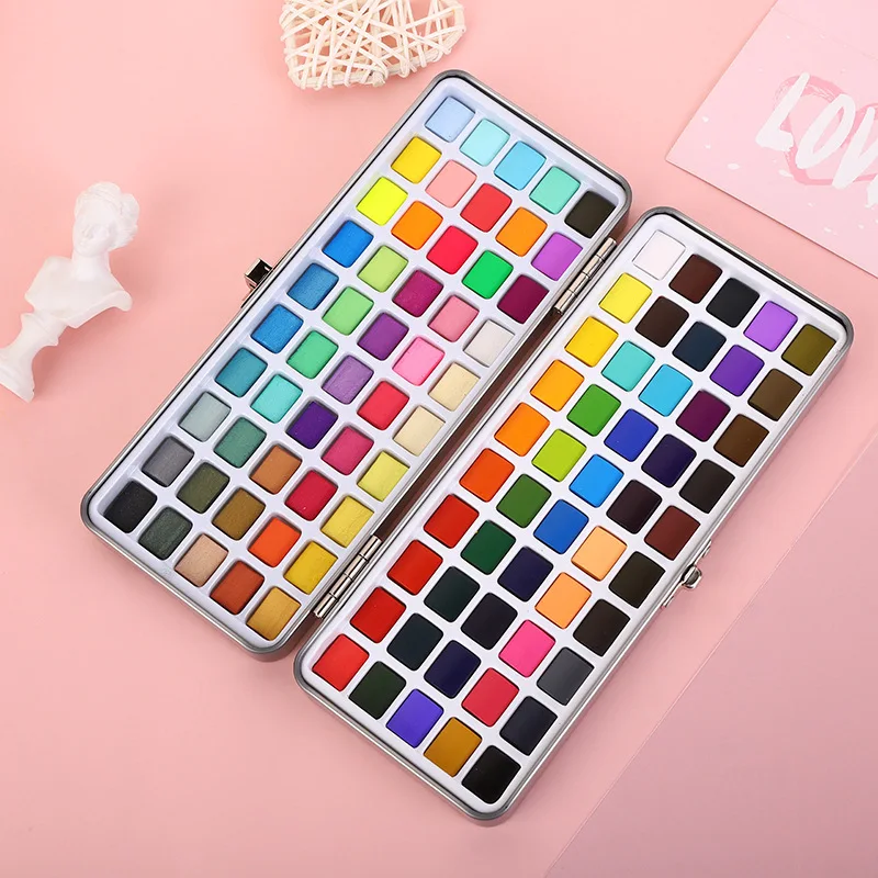Professional Watercolor Set with Glitter 5