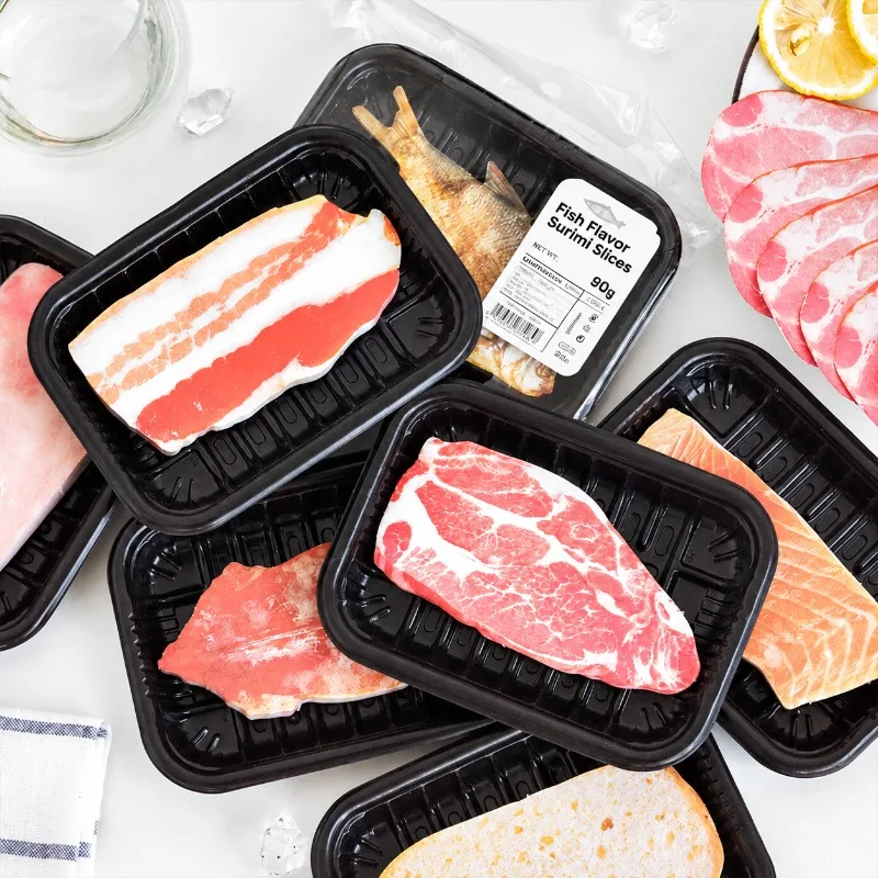 Realistic Simulation Meat Memo Notes Novelty Pork Belly Steak Bread Shape Sticky Tabs Fun Fruit Vegetable Series Writable Page