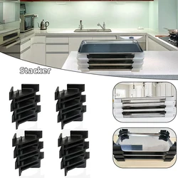Tray Stacker,Space-Saving Tray Stacker Strong Not Easily Deforme For Kitchen,Freezes Dryer Accessories,Easy to Use,High Quality