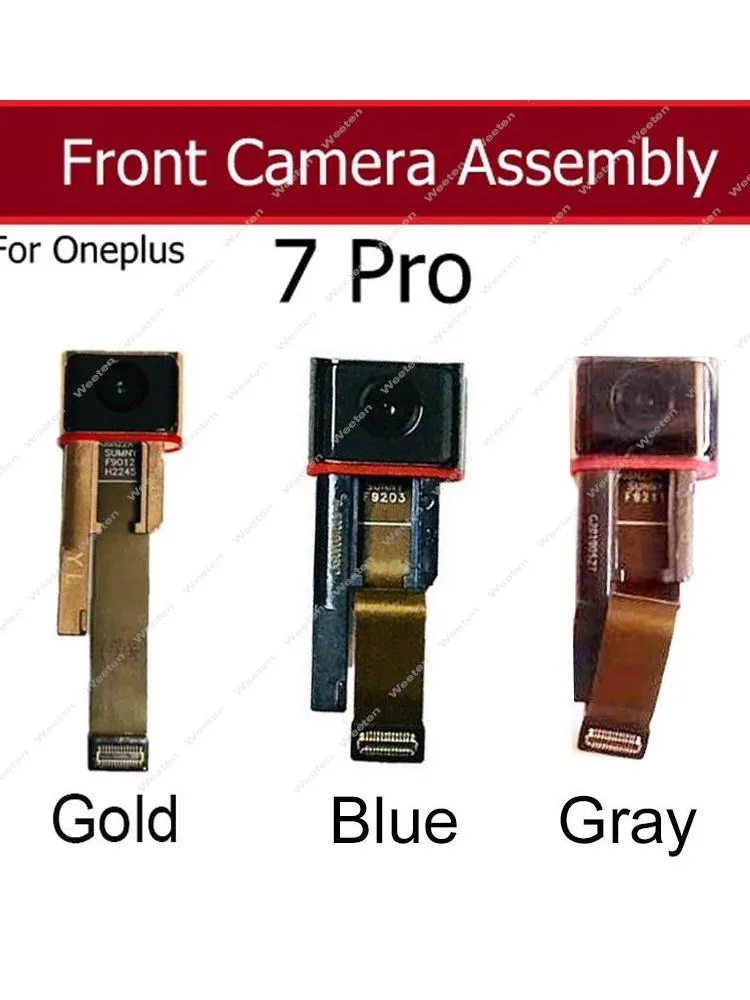 Dla Oneplus 7 Pro 7T Pro Moduł montażowy przedniej kamery Mała przednia kamera z podnośnikiem z częściami zamiennymi Shell Flex Cable Ribbon — zdjęcie produktu 6