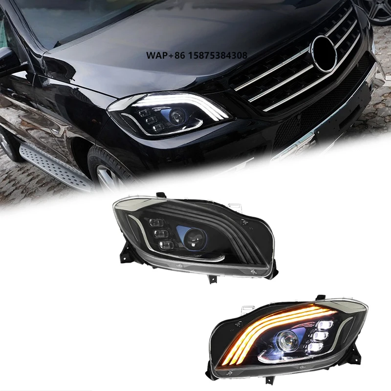 

Car Lights for ML Headlights 2012-2015 W166 LED Projetor Headlamp Daytime Running Light Automotive Accessories