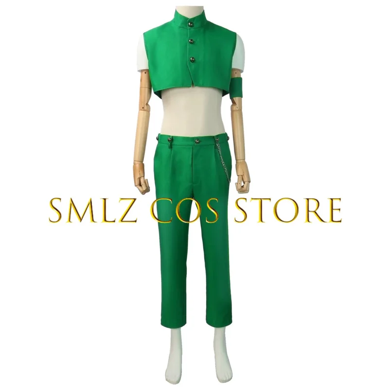 Stagione 3 Meliodas Cosplay Anime Sette Peccati Capitali Costume Cosplay Uomo Verde Top Pantaloni Parrucca Vestito Halloween Party Gioca Ruolo OA3540
