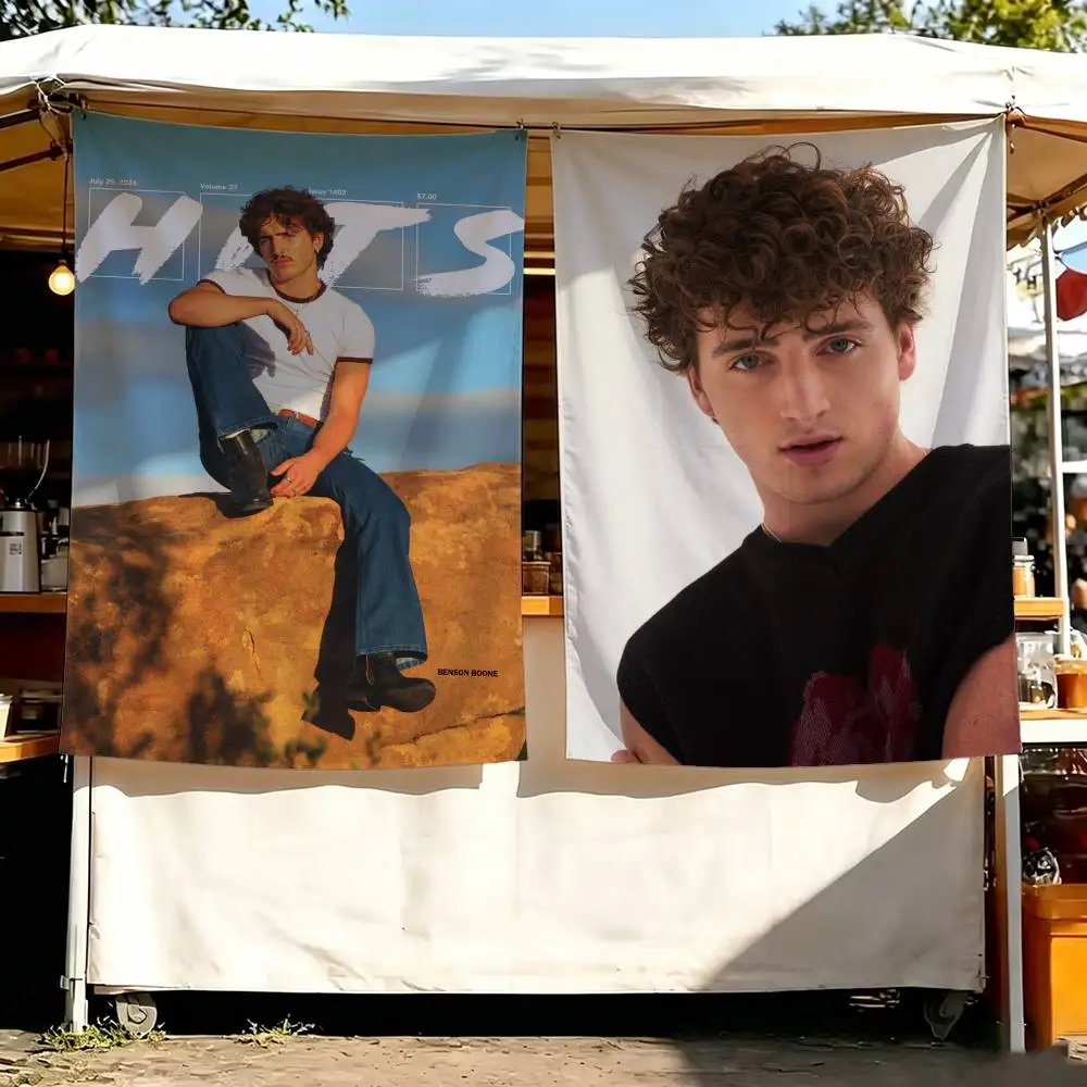 Singer B-Benson Boone Flag Outdoor Decorations for Bedrooms Home Decor Items Decoration Banners