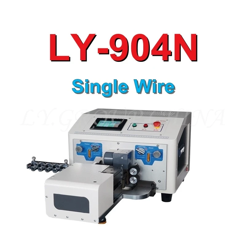 

LY 904N 904NB Single Or Double Wires Automatic Touch Screen Peeling Stripping Cutting Machine With Twist Function For 0.1-6mm2