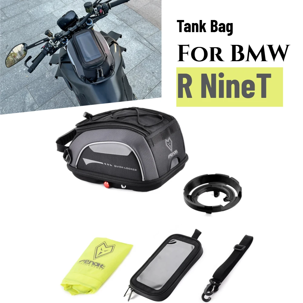 

Tank Bag for BMW R NineT Sport Urban G/S Racer Scrambler Motorcycle Fuel Carrier Top Case Waterproof Rotation Locked Anti Theft
