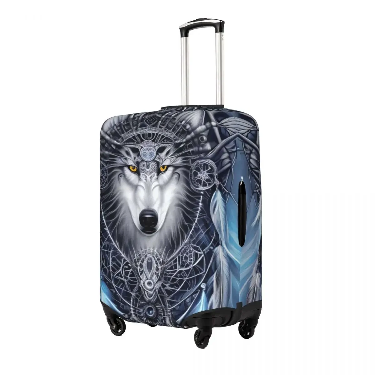 Wolf Print Luggage Protective Dust Covers Elastic Waterproof 18-32inch Suitcase Cover Travel Accessories