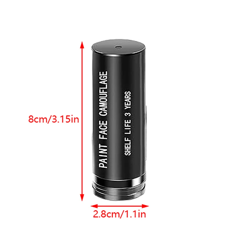 Bastão preto para esportes ao ar livre, tinta para olhos pretos de futebol, adequado para impermeabilização, futebol, rugby, beisebol, prevenção de suor