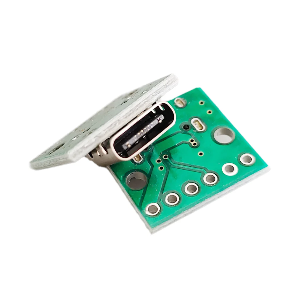 2/5/10pcs 6Solder Joint USB TYPE-C To DIP PCB Connector Needle Free Pinboard Test Board Solder Female Dip Pin Header Adapter
