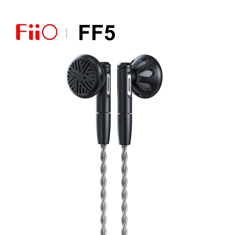 FiiO FF5 HiFI Carbon-based Dynamic Driver In-ear Headphone Earbuds IEM With MMCX Detachable Cable