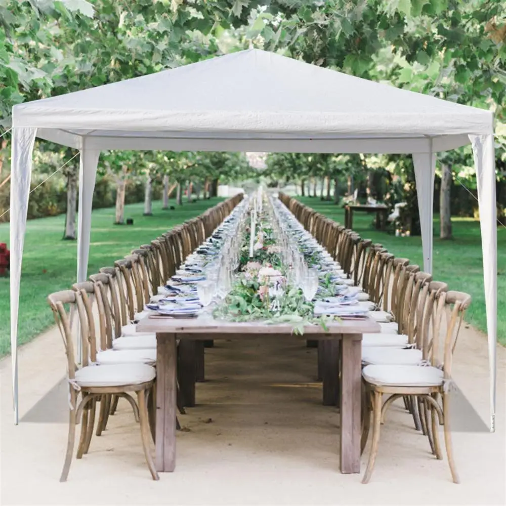 White Outdoor Portable Without Canopy Frame Shade Tent Shelter Garden Waterproof Shelter Side Tents Waterproof Wedding Canopy