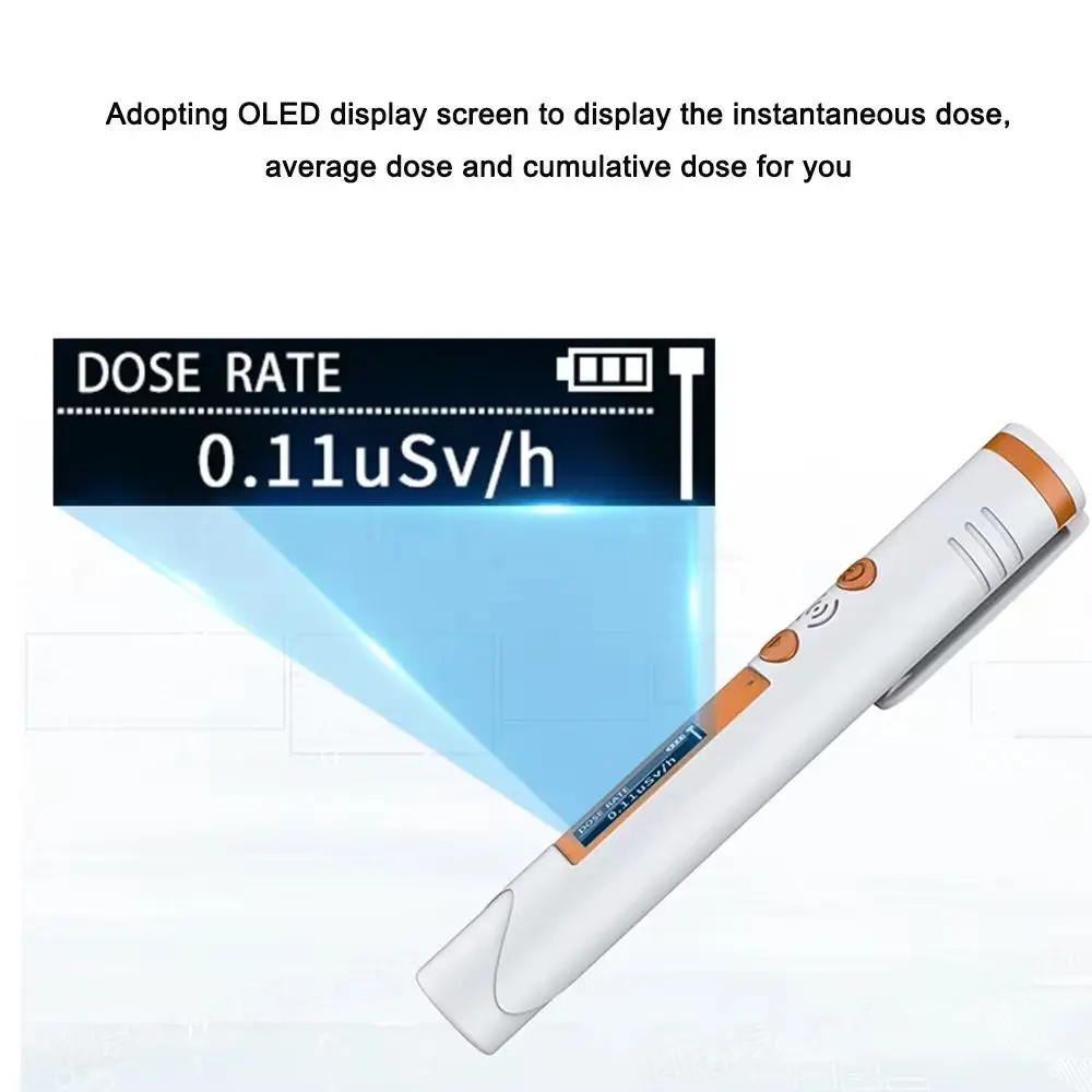 

Sound Portable Nuclear Radiation Detector Handheld Personal Dose Dosimeter LCD Display Pen Type Portable Detector Personal Use