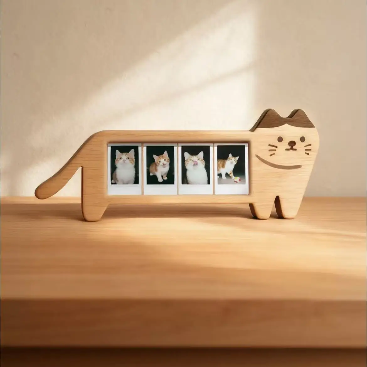 

Cute Kitten Wooden Photo Frame Recording Four Seasons Photos Photo Frame Accessories Collection Decoration Commemorative Gift