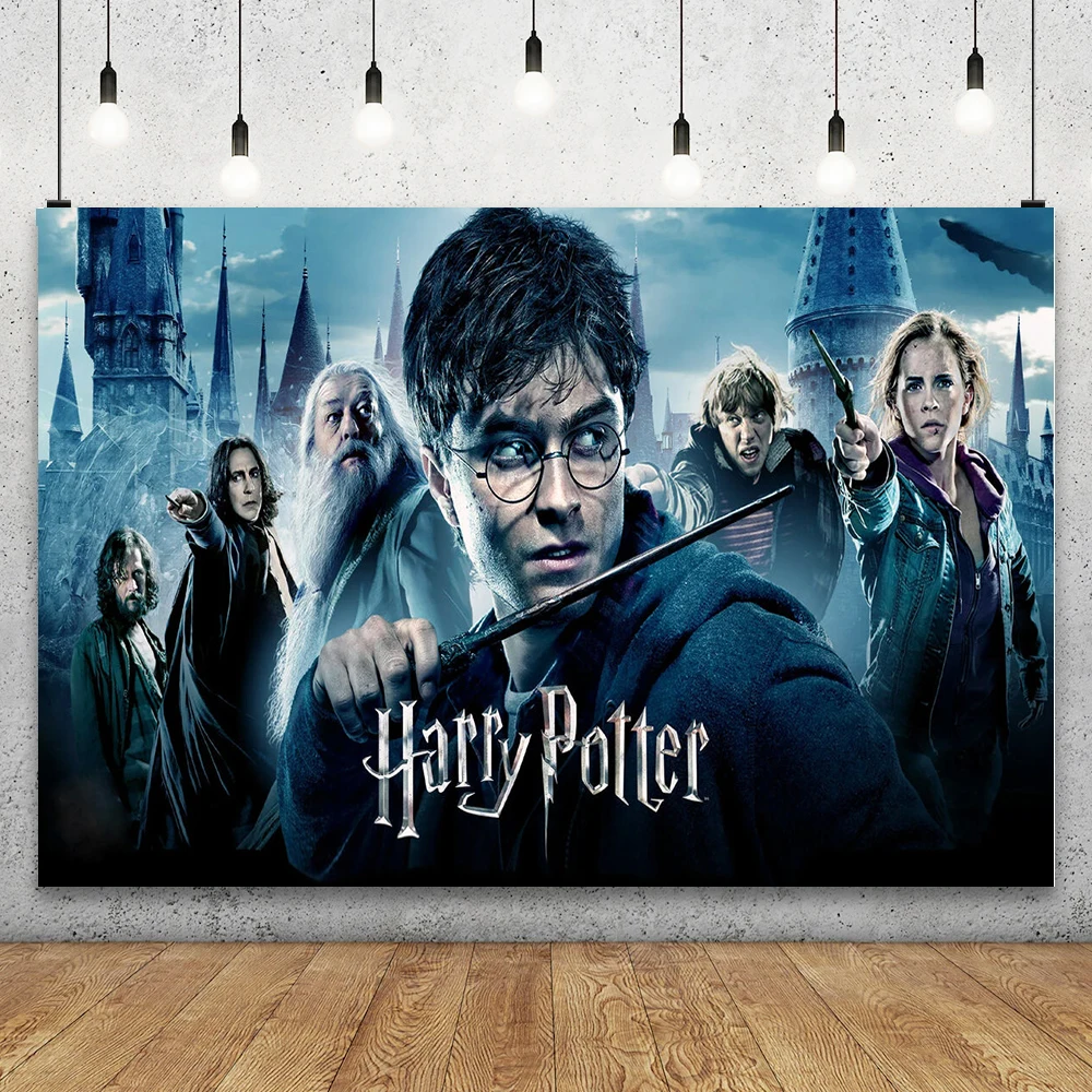 

Harry Potter Theme Wizard Photography Backdrop Kids Girls Birthday Party Background Custom Magic Academy Banner Photo Decoration