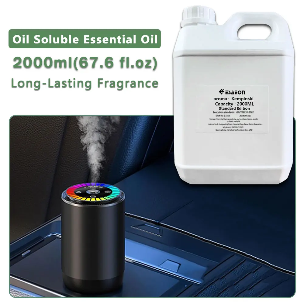 ESAEON Essential Oils - For All Waterless Aromatherapy Machines, Two Fluid Aroma Diffuser Oil, Kempinski - 2000ML (67.6 fl.oz)