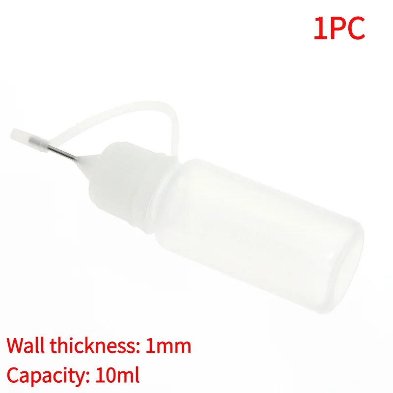 1Pc 10ml Needle Tip Bottle Translucent Applicator Bottles Glue Bottles for Painting Pointed Mouth Oil Bottle Makeup Tools.