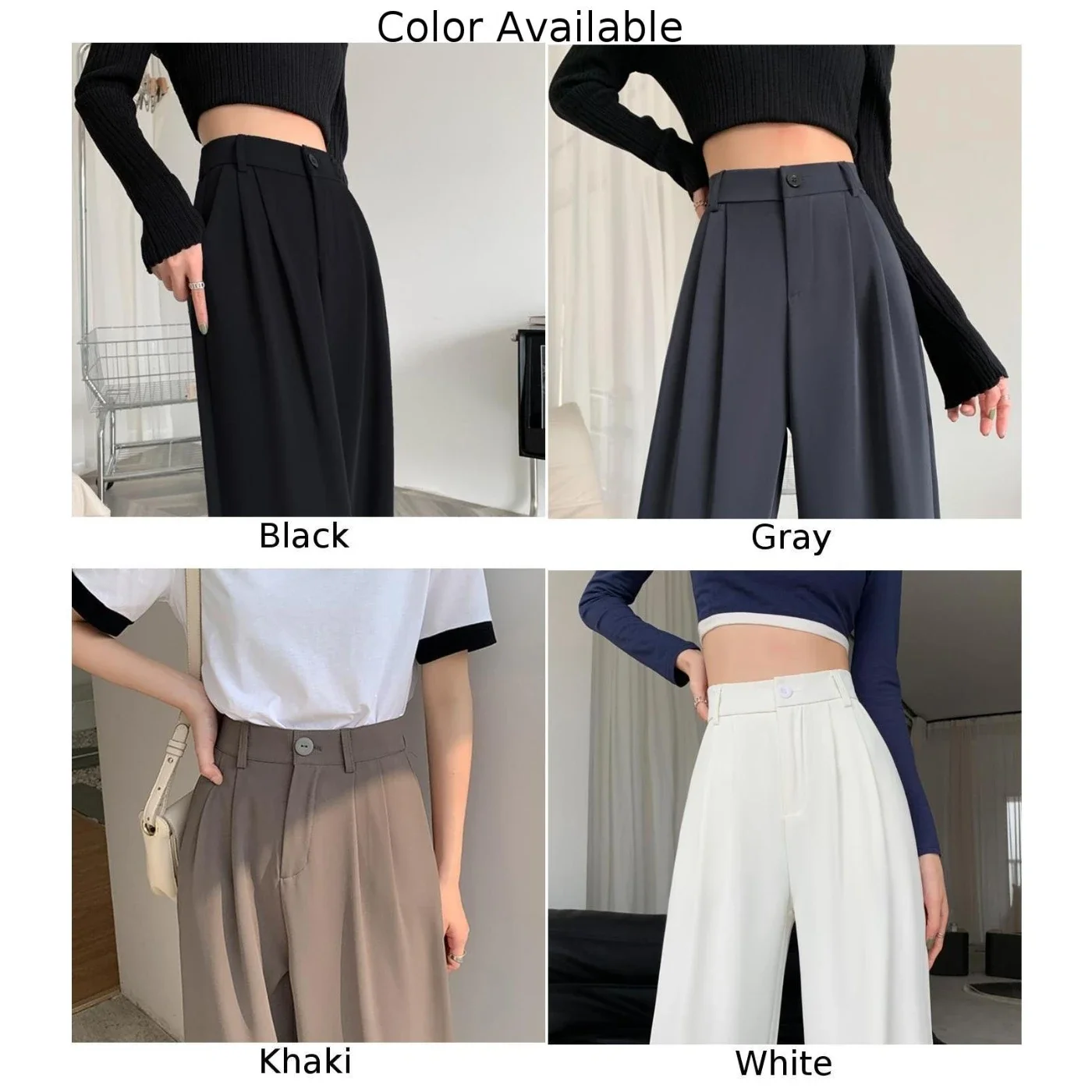 Casual Outfit Petite Womens Pants Comfortable Straight Leg Pants Comfortable Vacation Wear Home Daily Club Pants