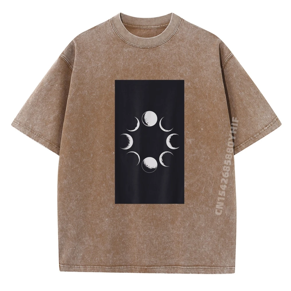 

Луна Лунная фаза Луны Небо Астрология Небесная мужская одежда Весенние мужские футболки с рисунком Рубашка для отдыха