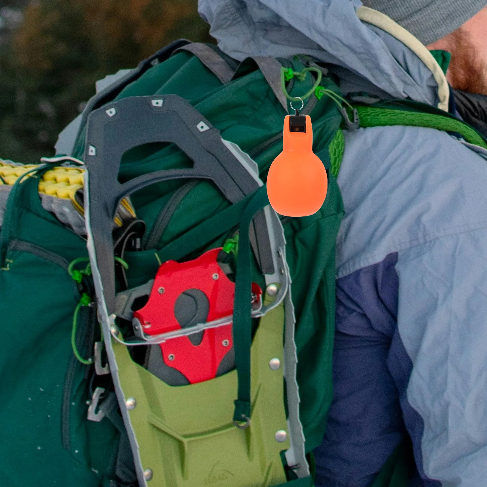 2pcs Outdoor Survival Whistle Bright Color Small Squeeze Design Loud Emergency Handheld Whistle For Camping Hiking Hunting