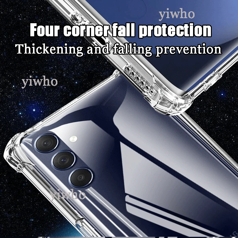 Luxury Clear Soft Silicone Case For Samsung M54 Shockproof Transparent For Galaxy M54 5G M 54 6.7