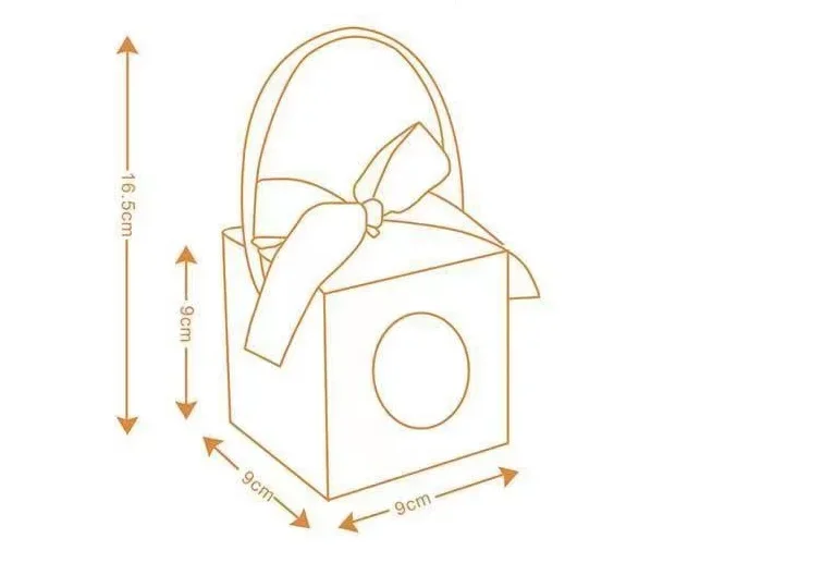 12 Stück Weihnachts-Papierbox mit Fenstergriff, Pralinenschachtel, Seife, Kerze, Kekse, Süßigkeiten, kleine Geschenkverpackung, Partygeschenke, Dekor – Detail 1