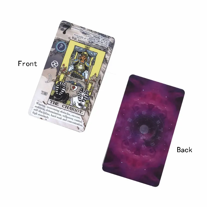 New Beginner Tarot Oracle Card Fate Divination Prophecy Card Family Party Toy Game Tarot 78 Card Deck