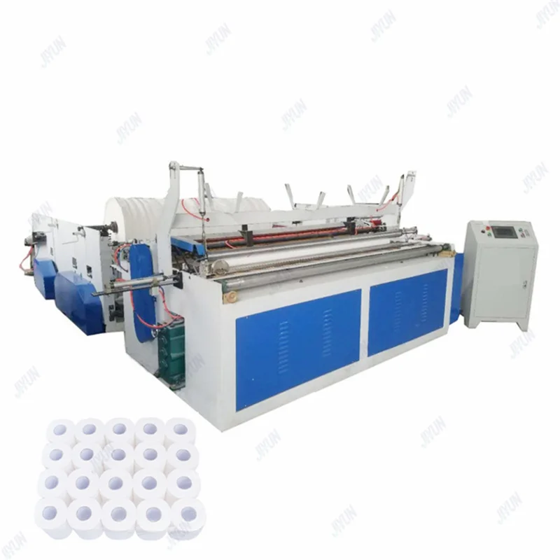 Africa Tissue Jumbo Roll Rewinding Cutting Packing Machine, Automatic Embossing Toilet Paper Machine