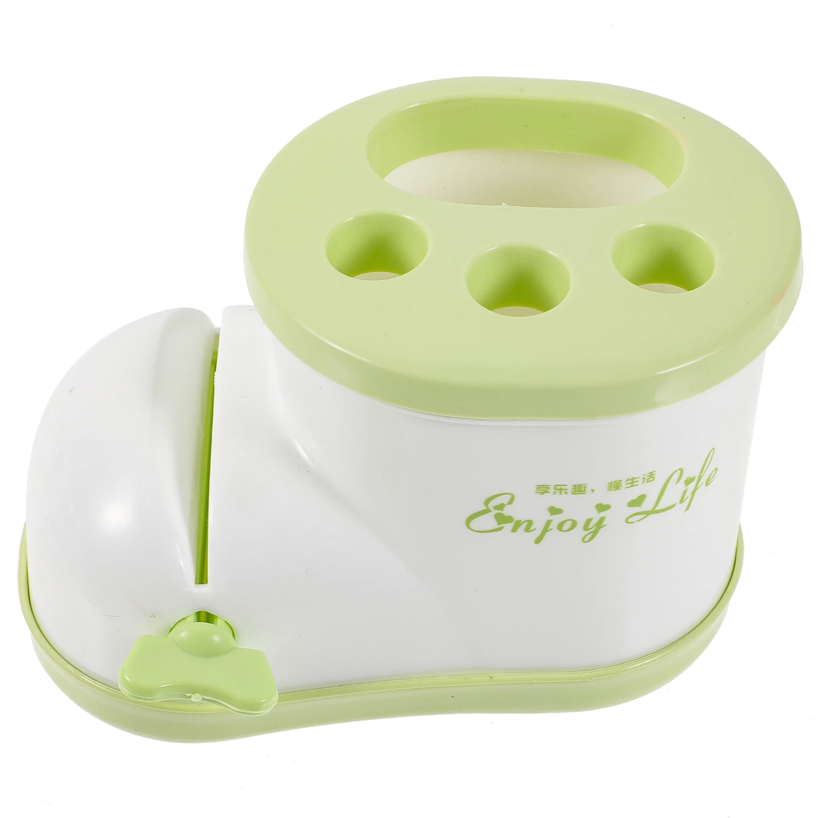 

Toothbrush Holder Squeezer Boot Shaped Storage Electric Toothpaste Dispenser Plastic Green Bathroom ganization St