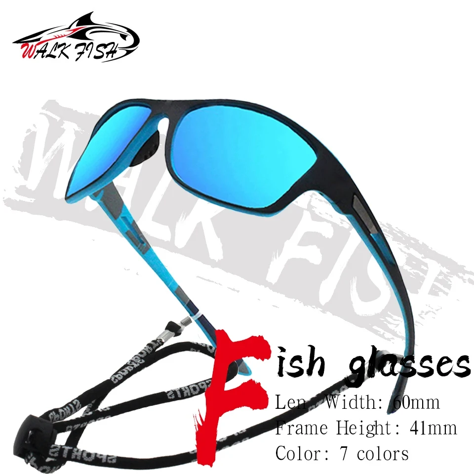 

Поляризованные солнцезащитные очки для рыбалки WALK FISH, мужские солнцезащитные очки для вождения, верховой езды и пешего туризма, анти-УФ-защитные уличные очки, женские спортивные очки UV400