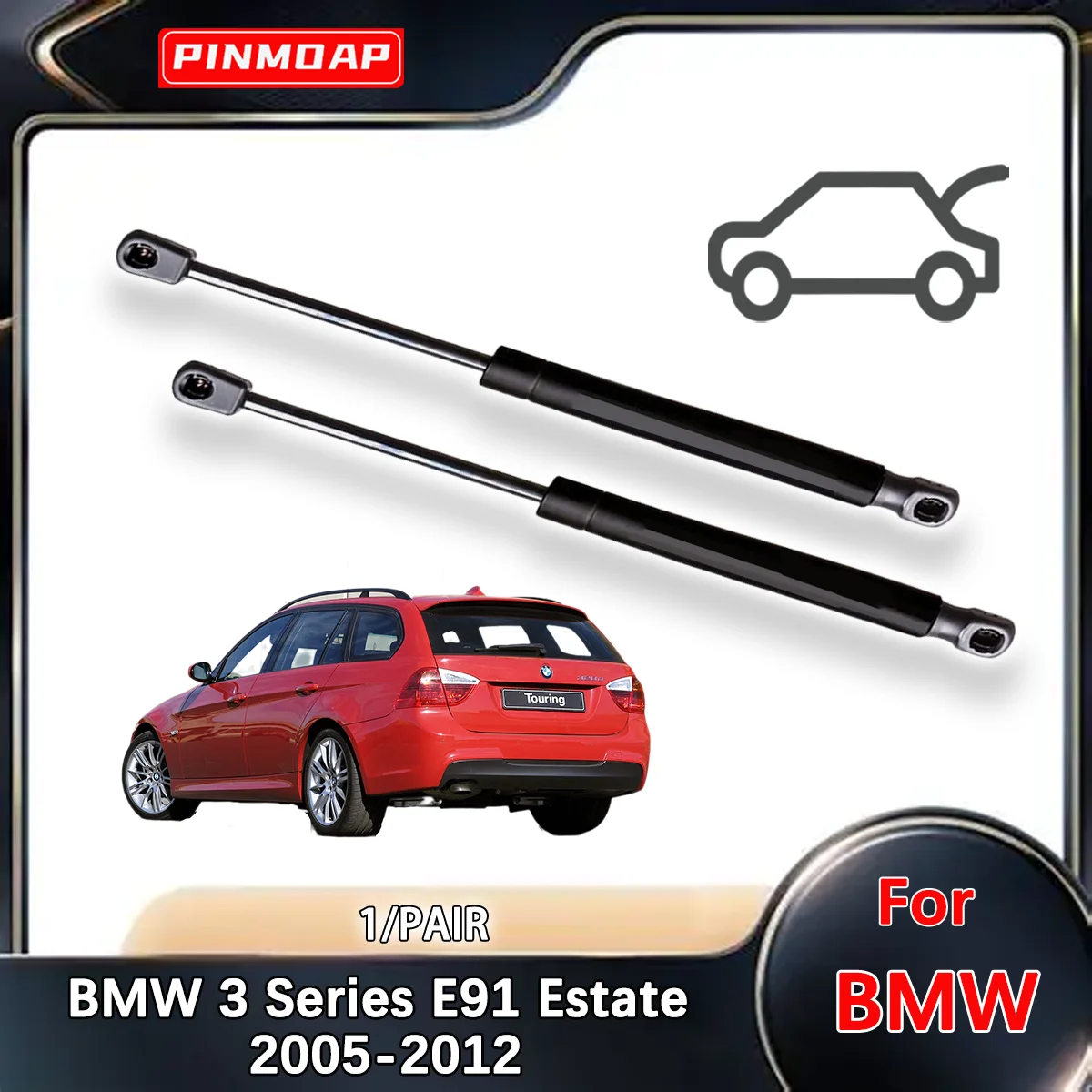 

Газовые стойки багажника, пружинная планка для BMW 3 серии E91 Estate 2005-2012 OE 51247127875, прижимная штанга заднего амортизатора