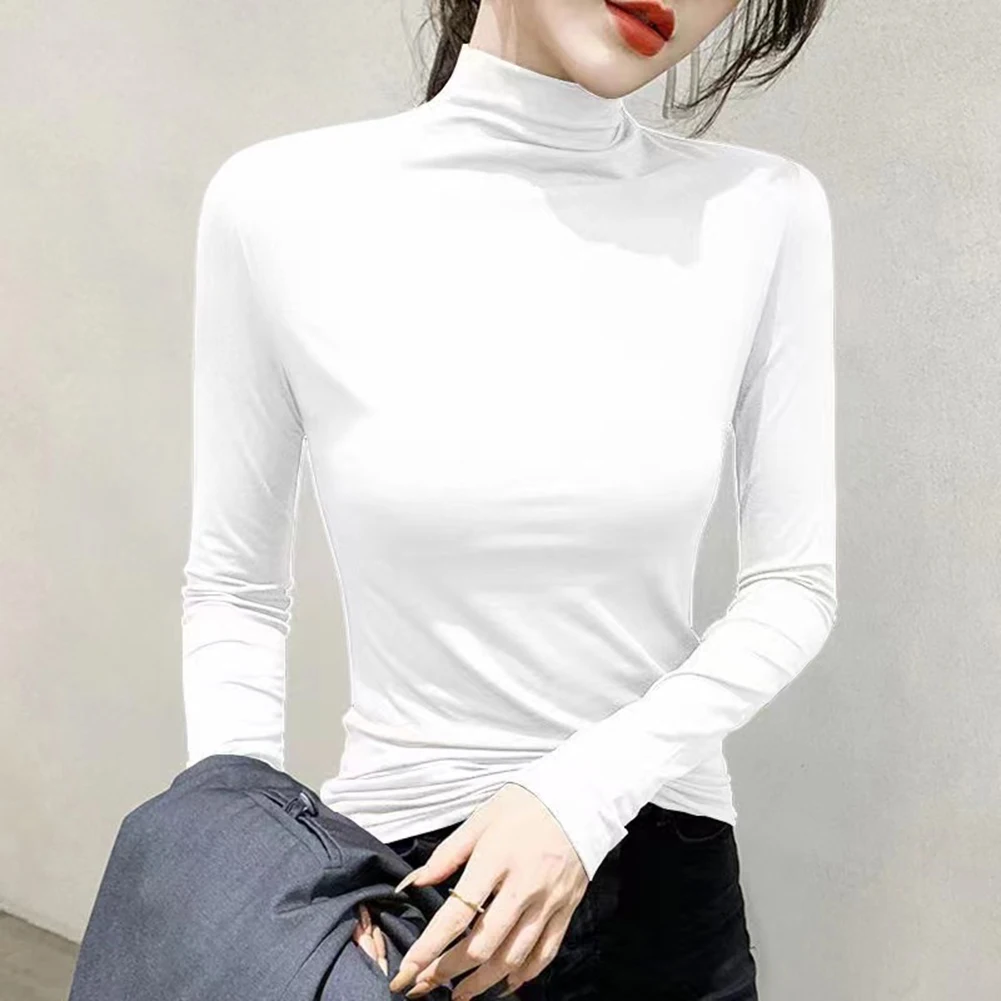 Autumn Wear Spring Fashion Average Size Long Sleeve Tee Autumn Winter Shirt Suitable For Spring Elastic Fabric