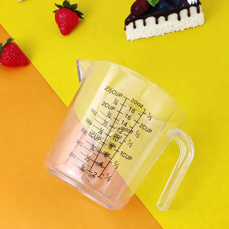 Liquid Measuring Cup Measuring Cylinder With Handle Plastic With Scale Measuring Cup Easy To Clean Food Grade Measurement