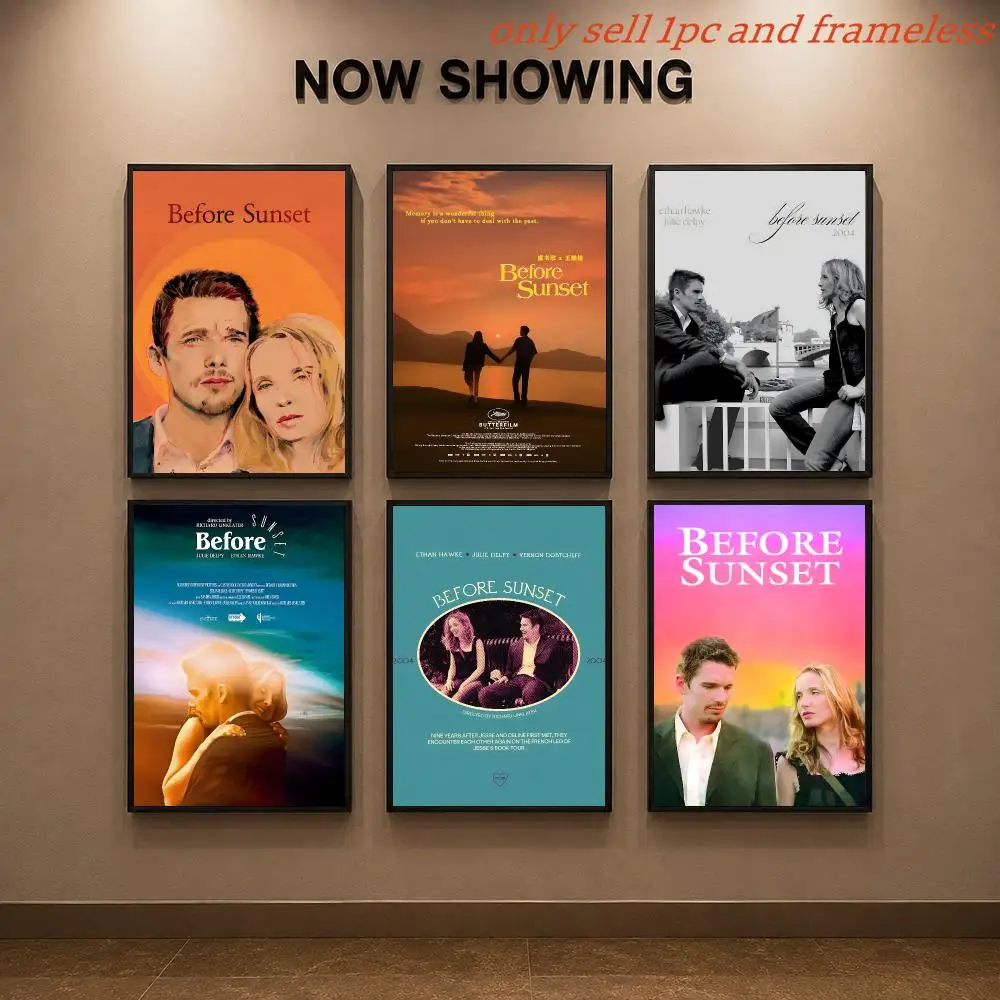 Classic Love film B-Before Sunset Poster Painting Prints Wall Art Picture Film Room Home Bar Cafe Decor Mural