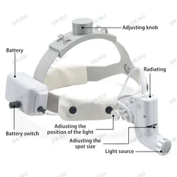 5W LED ENT Dental Headlight Lamp for Dental Loupes Surgical Lights Medical Dentistry Surgery Light for Dentists