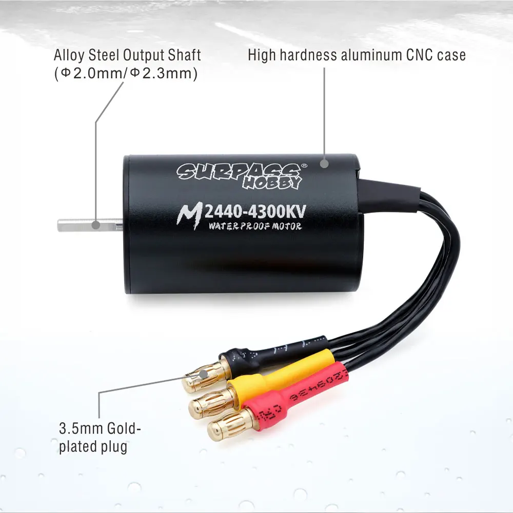 SURPASS HOBBY Brushless Motor M2430/2435/2440/2838/2845/540/3650/3660 For Mult-Scale RC Car Boat