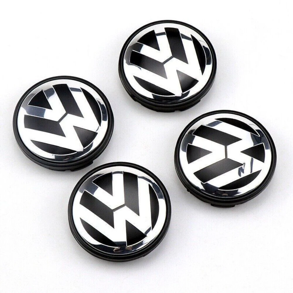 4pcs Genuine Wheel Center Hub Cap 3b7/7l6 601 171 149 56/65/70/76mm Wheel Center Cap Replacement Chrome & Black For Volkswagen