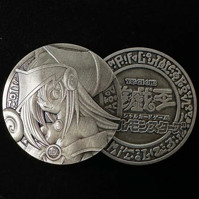 เหรียญโลหะยูกิโอ บลูอายส์ ไวท์ ดราก้อน เอ็กโซเดีย เทพอียิปต์ คุริคาระ ดิวินคาร์เนท ของเล่นแอคชั่นฟิกเกอร์ อนิเมะ เกม คอลเลคชั่น
