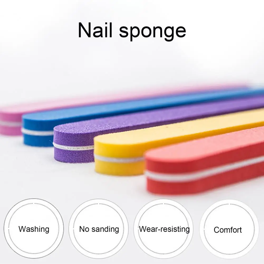 Nail Sanding File  Wear Resistant   Fingernail File Dual Side Fingernail Files Emery Boards