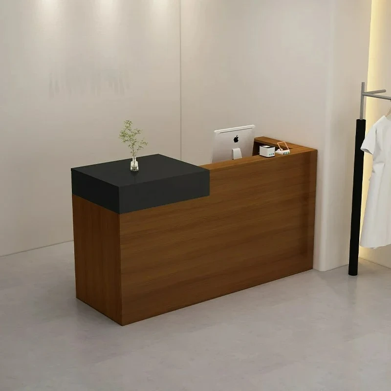 

Customizable Simple Luxury Reception Desks Cashier Beauty Modern Small Bar Counter Hair Salon Escritorio
