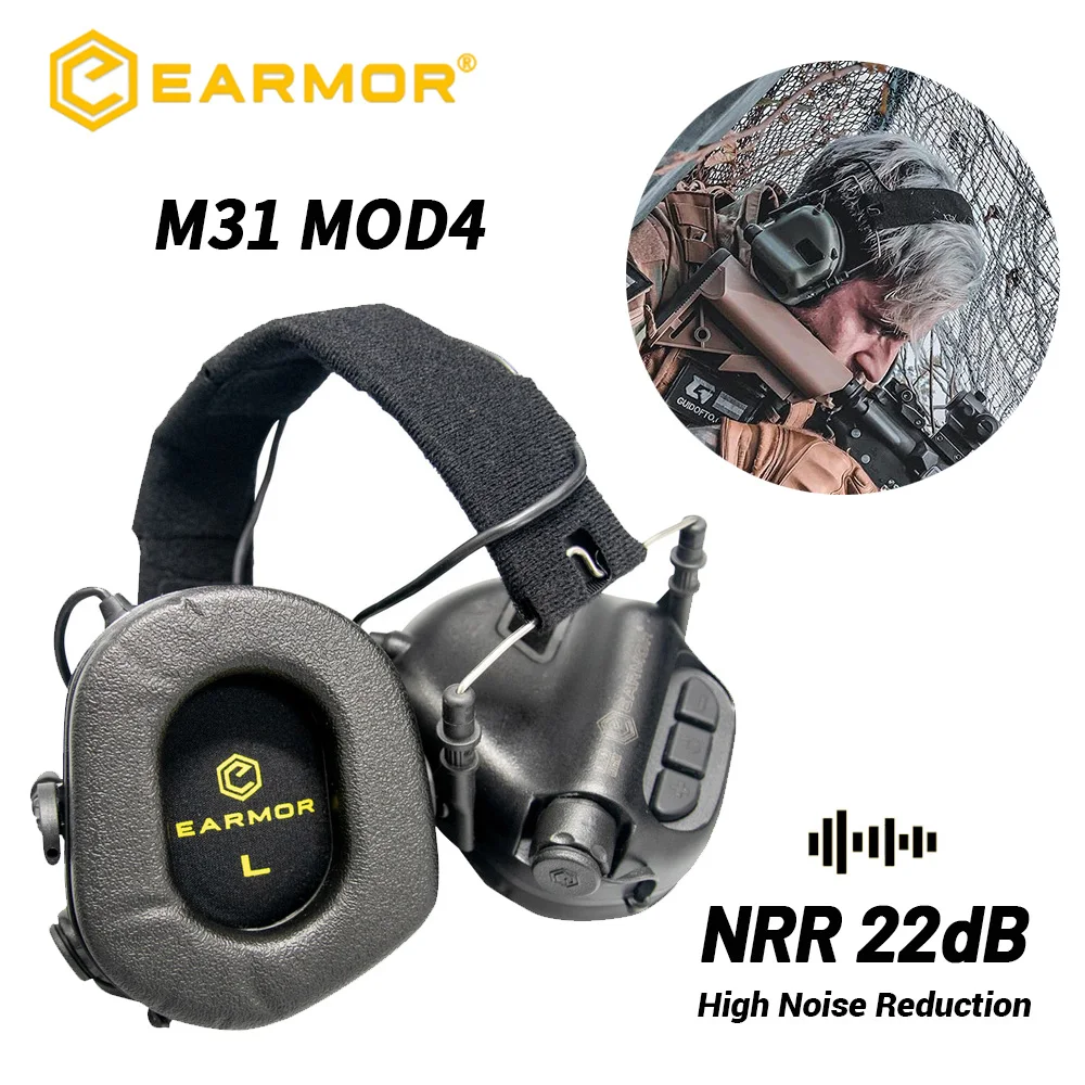 OPSMEN EARMOR M31 MOD4 Tactical Headphones Noise Canceling Earmuffs Anti-Noisy Shooting Earphone