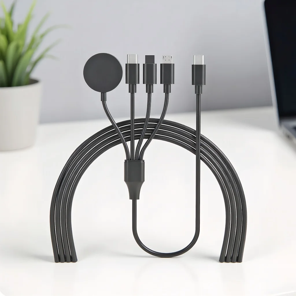 ​​4-in-1 USB/Type-C PD Charging Cable - Compatible with iPhone 14 Android Apple Watch iWatch 1-9 Ultra SE​​