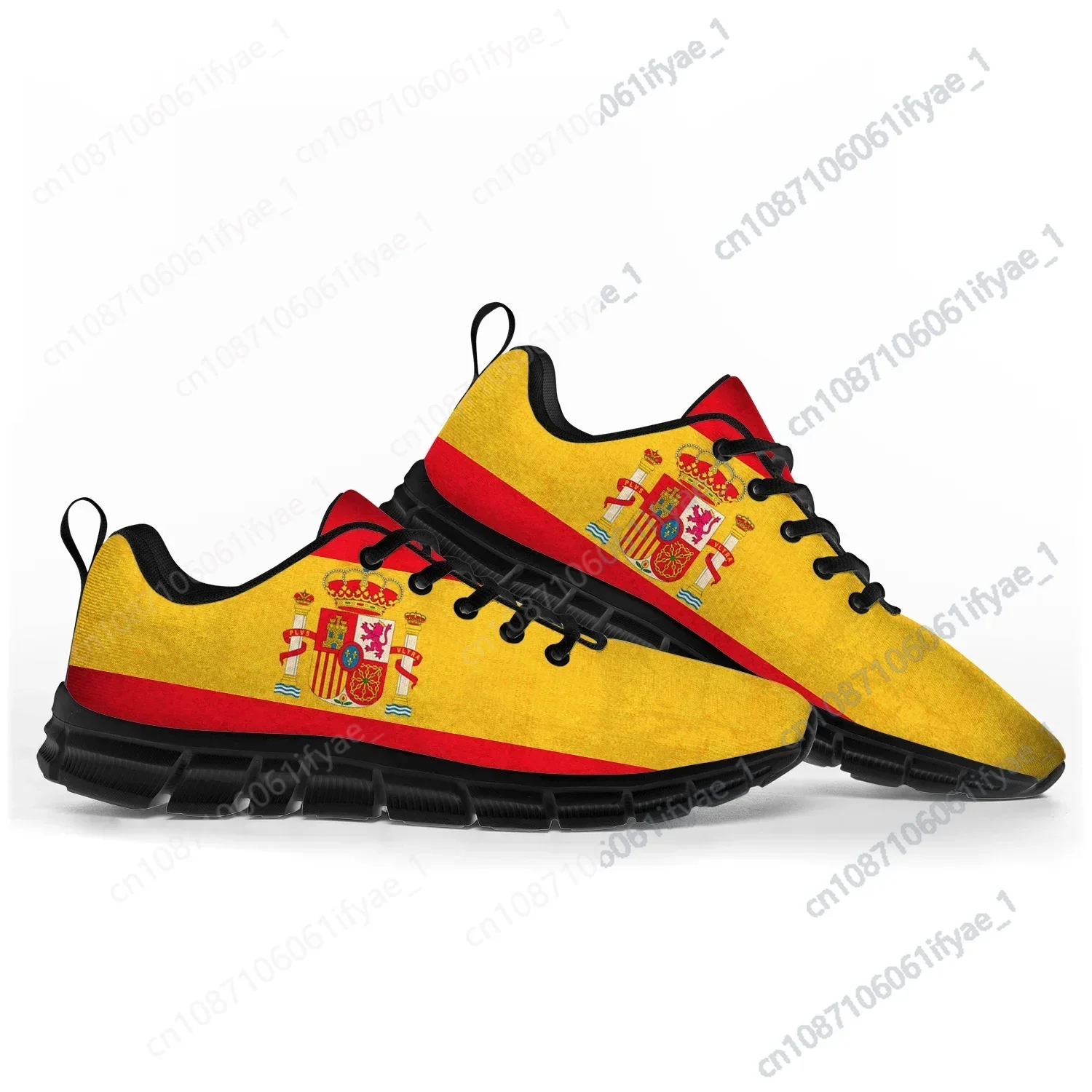 Spanish Flag Sports Shoes Mens Womens Teenager Kids Children Sneakers Spain Casual Custom High Quality Couple Shoes