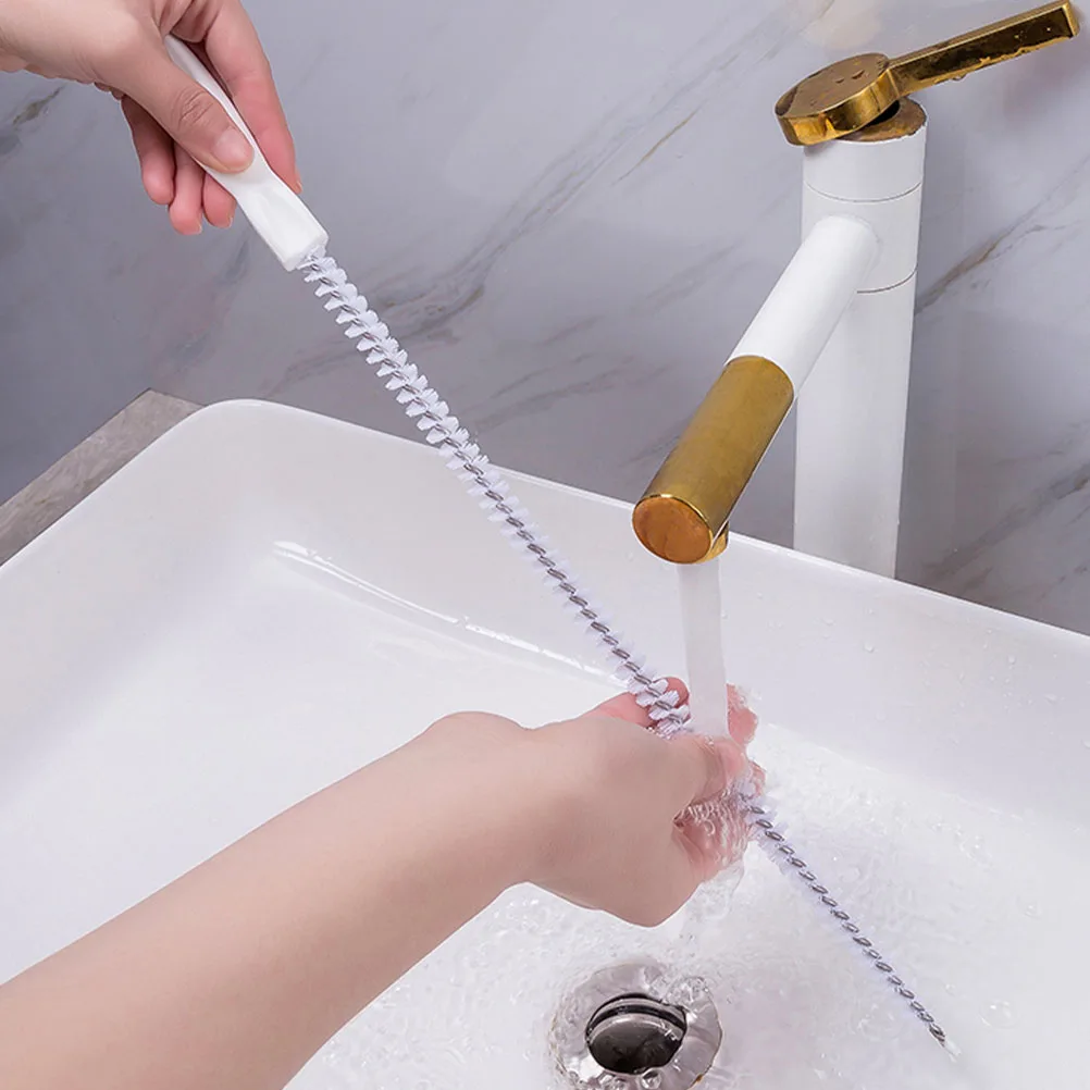 

3pcs Pipe Cleaner Dredge Catcher Drain Dredging Tool Toilet Hook Cleaning Brushes for Kitchen Bathroom Household ABS Nylon