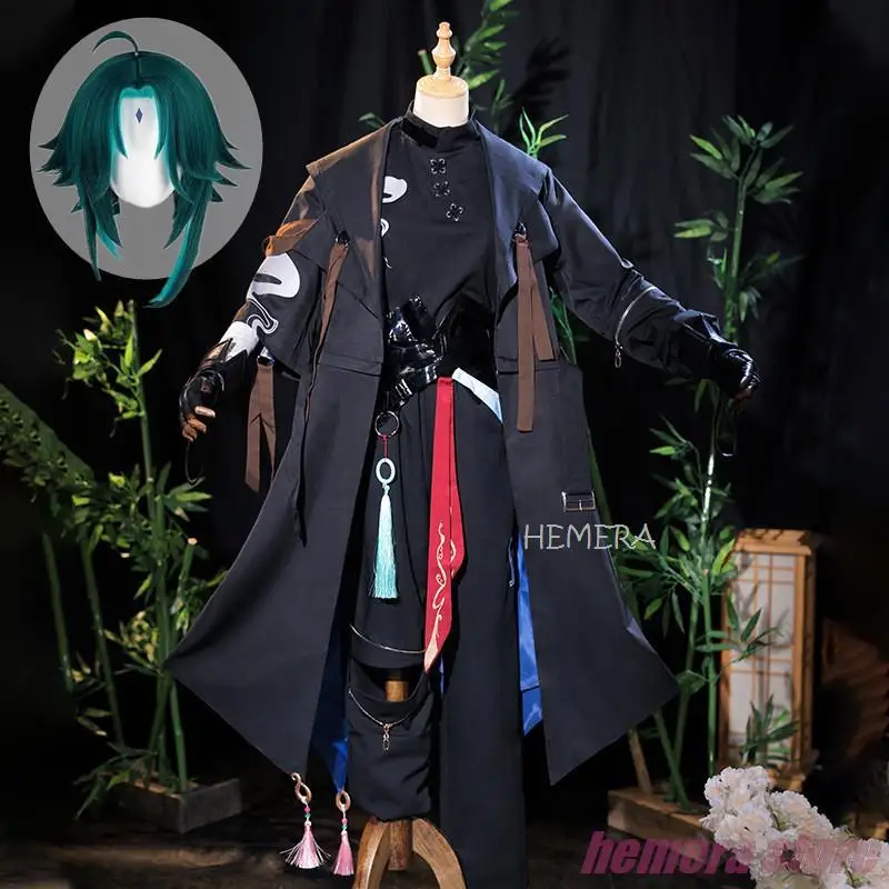 Xiao Doujin Cosplay Kostüm Spiel Genshin Impact Cosplay Xiao Männer Cosplay Xiao Schwarz Rolle Paly Party Doujin Kostüm