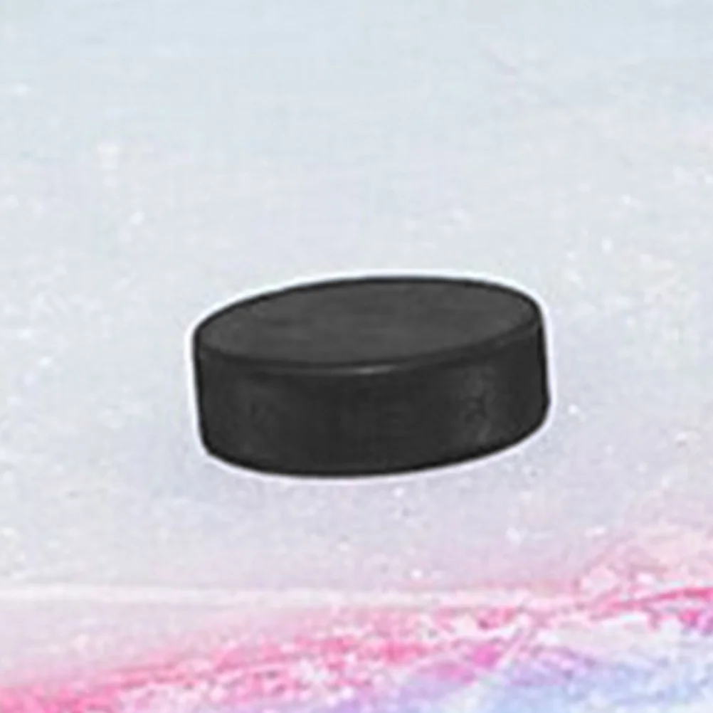 2 Pcs Hockey Training Supplies Ice Ball Race Puck Toy Black Balls Gym Pucks Child