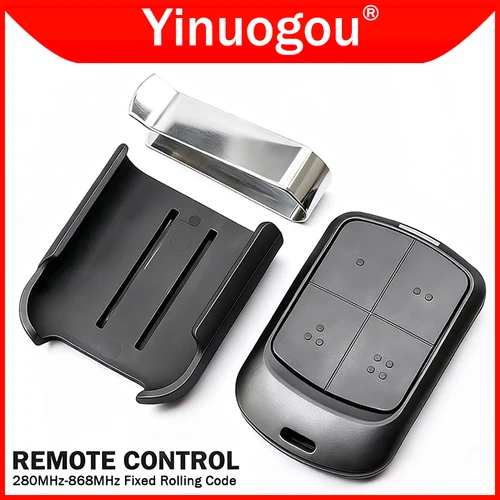 Duplicador de Control remoto para puerta de garaje multifrecuencia, 280MHz-868MHz, clon de Control electrónico para puerta, grabador de código Variable con Clip