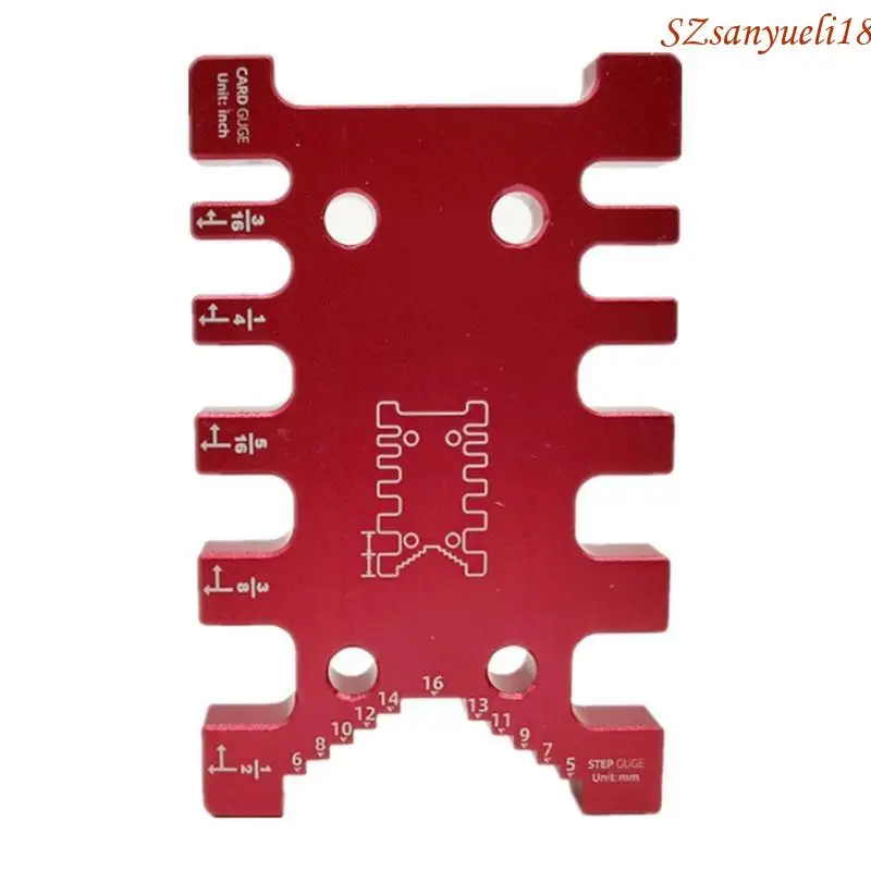 94PC High Tenon Gauge Ruler Cutter Cutting Woodworking Tenon for Carpentry Scribing Marking Guide Ruler Guide