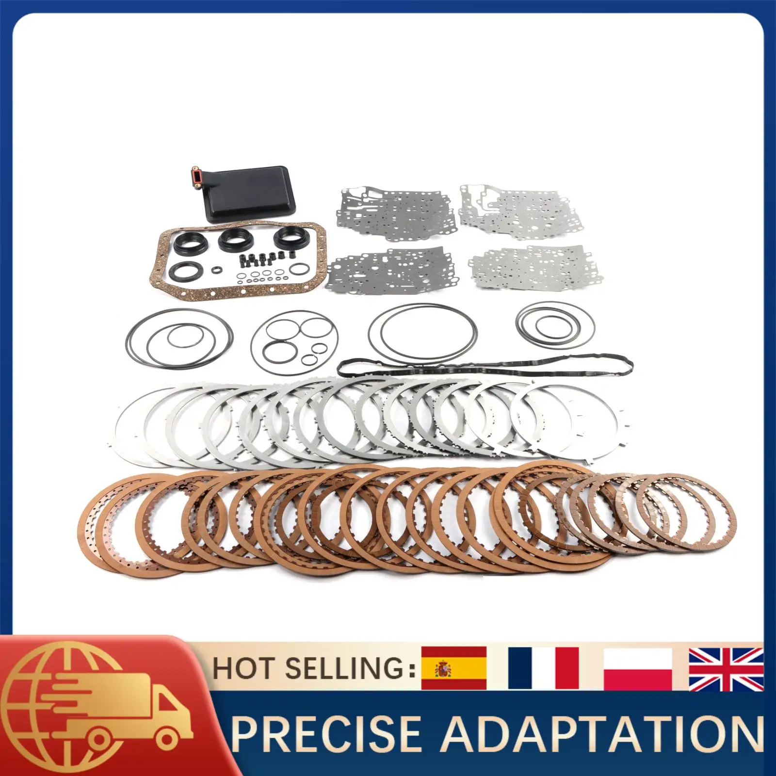 

1 комплект, комплект для восстановления головного ремонта автоматической коробки передач с фильтром для Hyundai A6GF1, уплотнительная прокладка коробки передач, детали фрикционной пластины