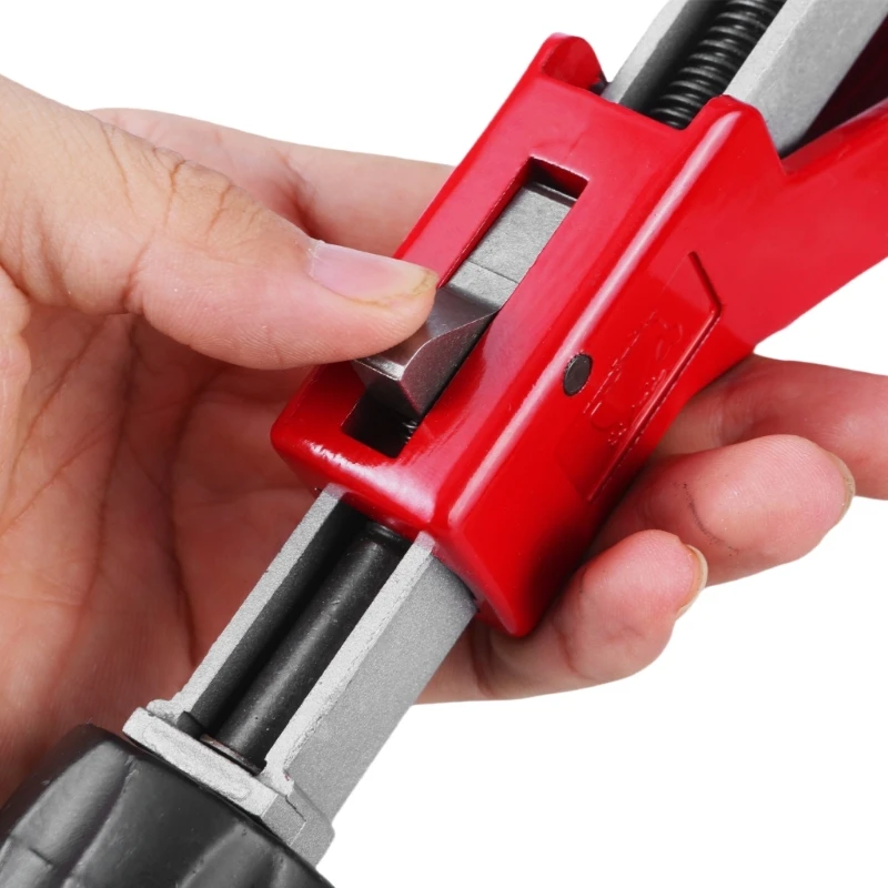 Precisions Sheet Metal Clamp Pliers with Easy Grip Handle Hand Seamer Tool Pipe Cutter Tool Suitable for 14-65mm Pipe