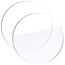 1pc 22cm/8.66inch Acrylic Cake Disc Round Cake Board For Cake Trimming Circle Clear Perspex Sheeting Ganaching Plate