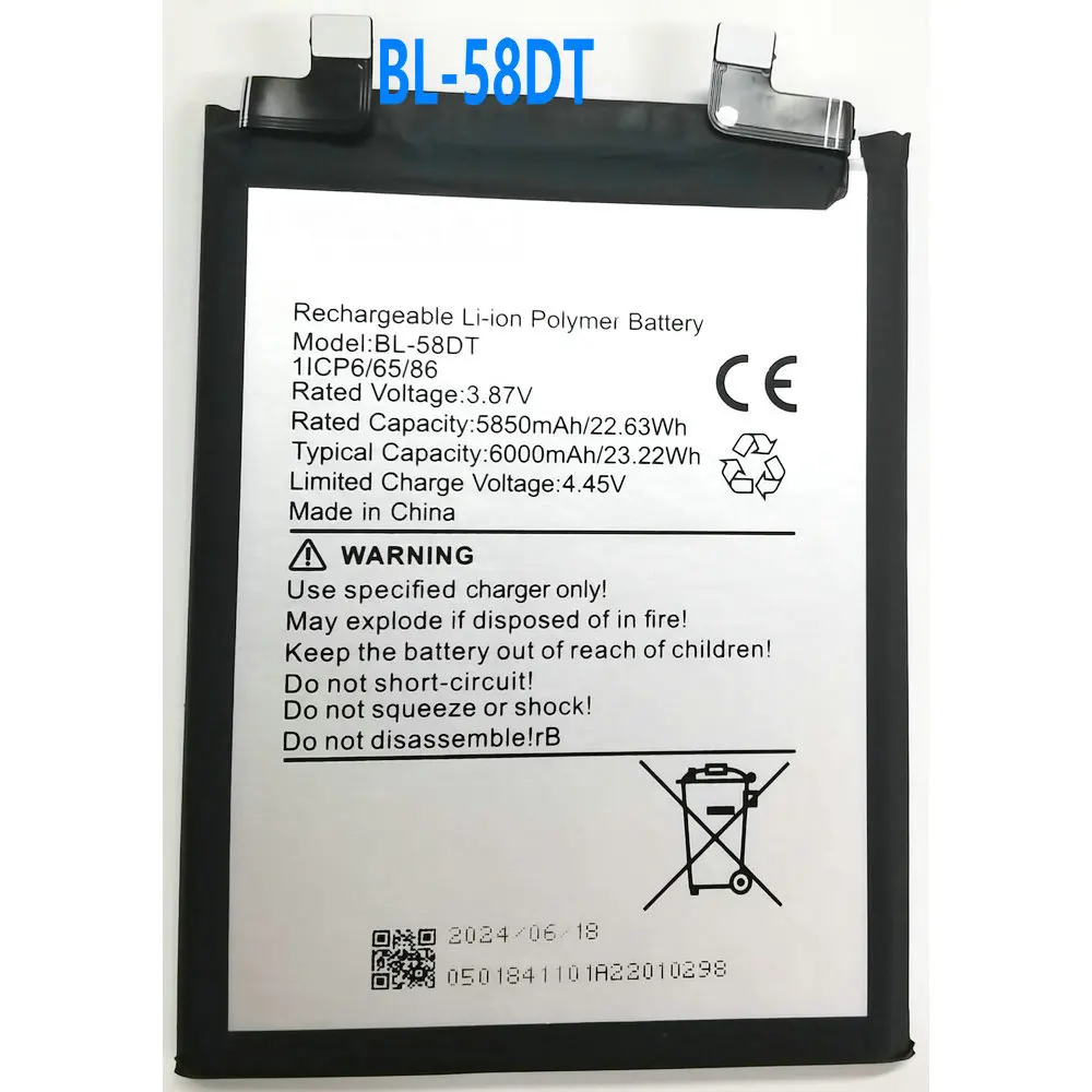 

New Original BL-58DT Replacement Battery For TECNO BL-58DT TECNO POVA 4 Pro Mobile Phone